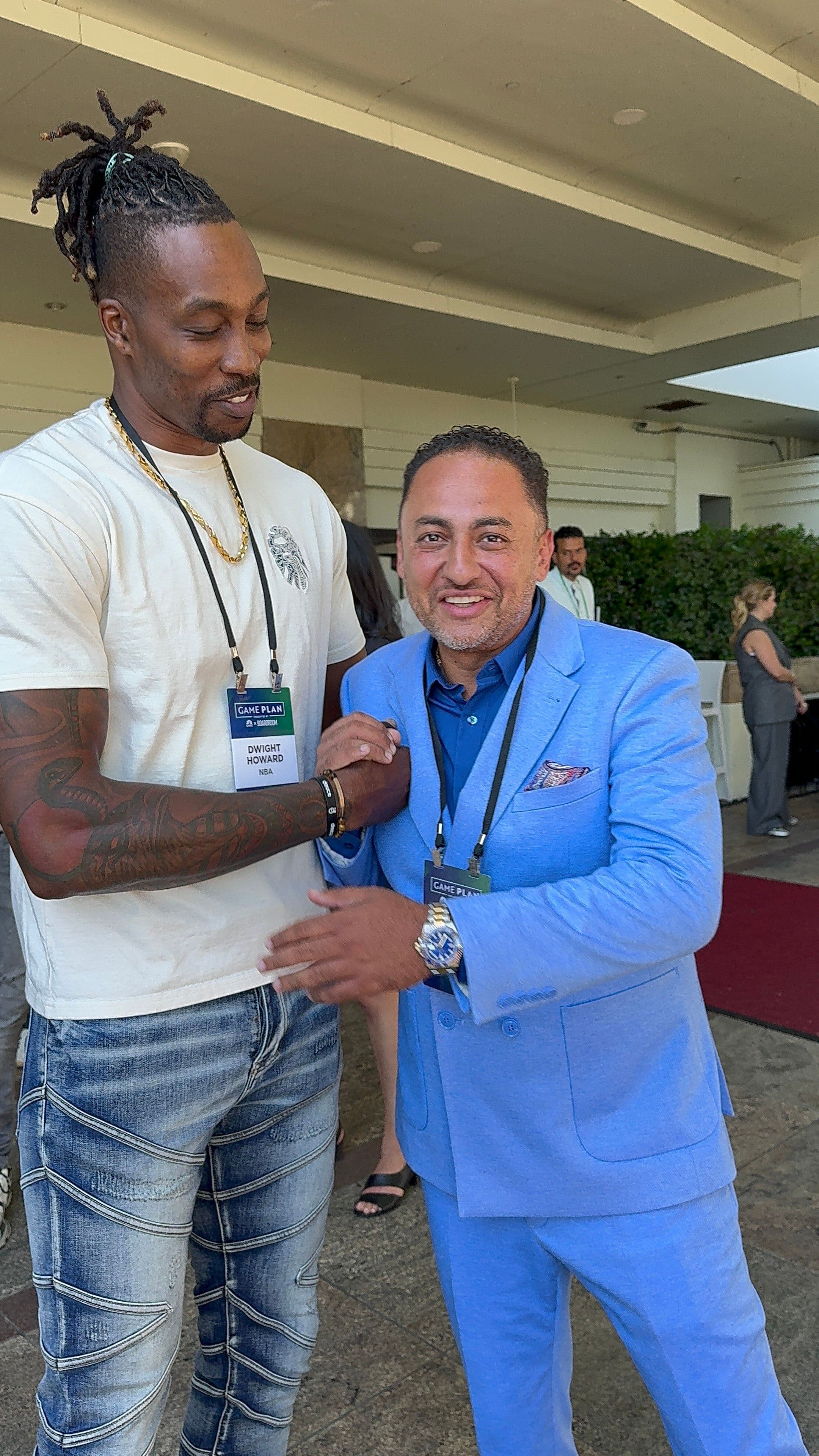 Mena Mirhom, MD, with Dwight Howard